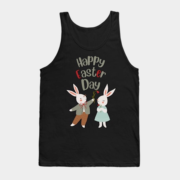 Happy Easter to Every Bunny | one cute chick Tank Top by A&A